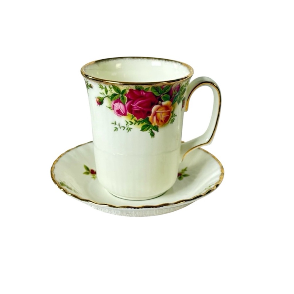 Royal Albert Iconic Old Country Roses Pattern Bristol Beaker Bone China Mug 8oz